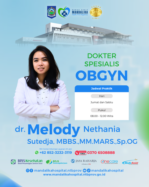 dr. Melody Nethania Sutedja, MBBS., MM. MARS., Sp.OG